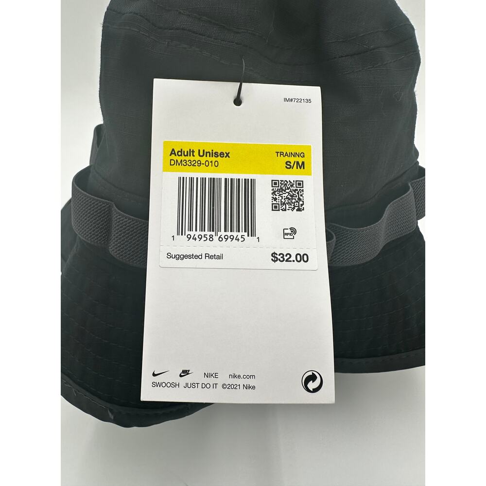 NEW Nike Dri-FIT Boonie Bucket Hat Black S/M Unisex DM3329-010 Multiple Avail - Picture 4 of 7